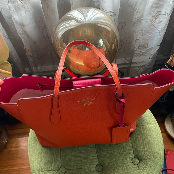 Gucci Orange/Pink Tote - Picture 7 of 12